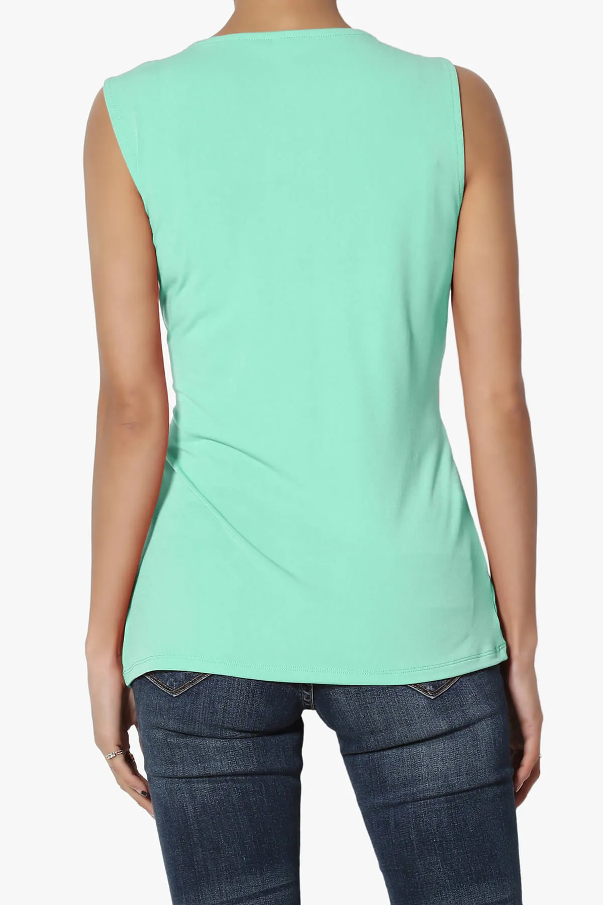 Qutie Knot Front Tank Top