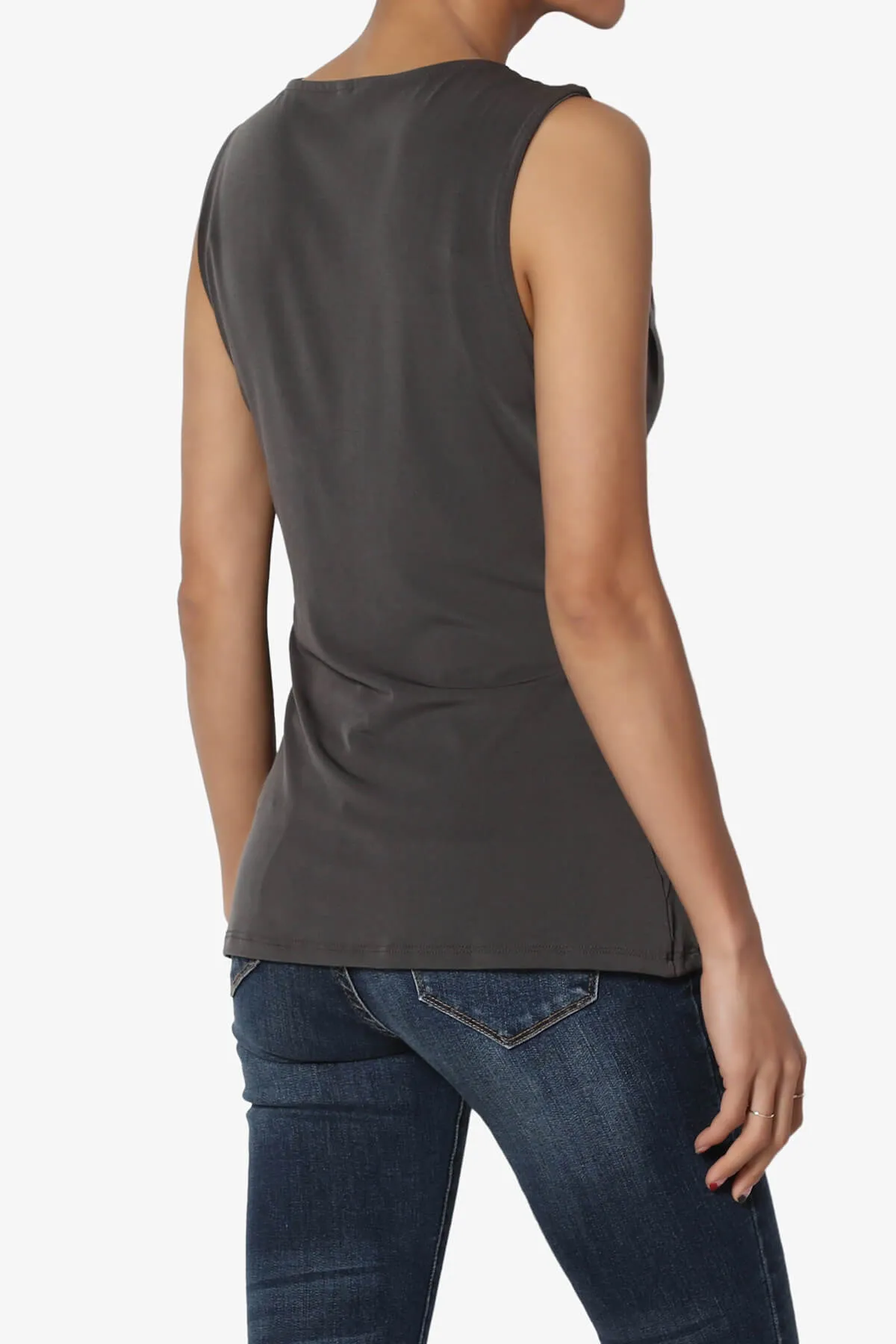 Qutie Knot Front Tank Top