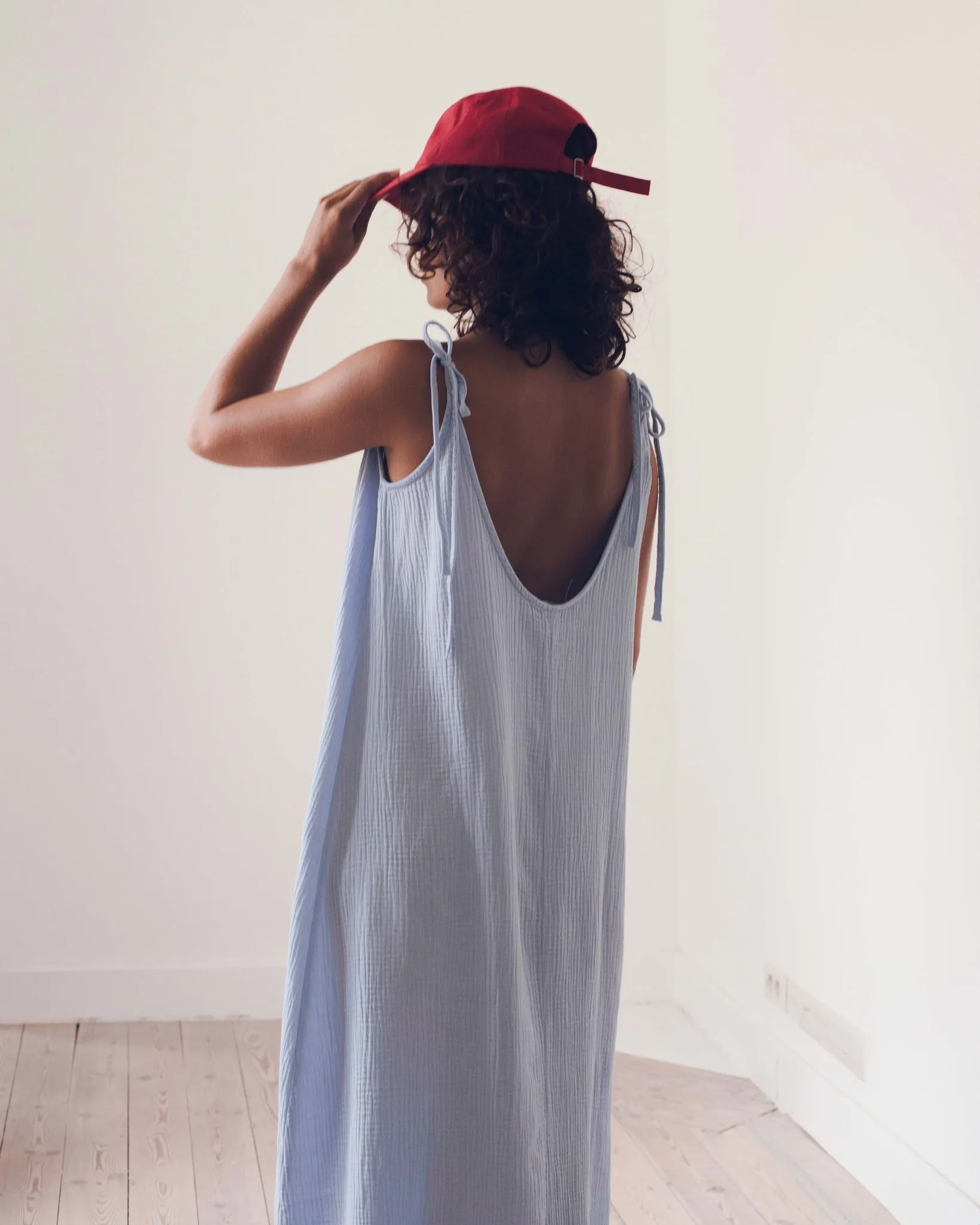 Raff Collective - Jojo Cotton Gauze Dress - Ciel