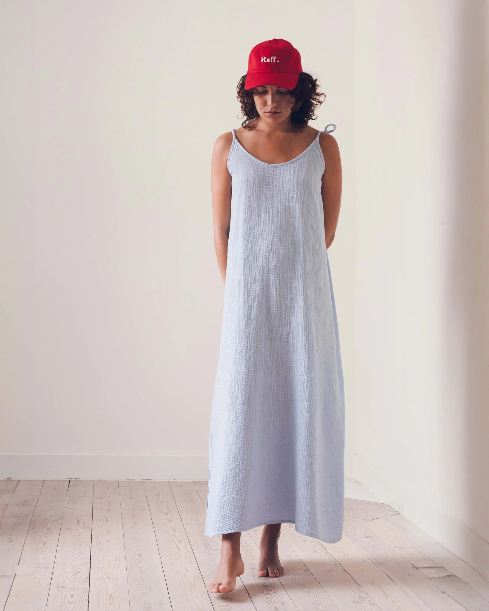Raff Collective - Jojo Cotton Gauze Dress - Ciel