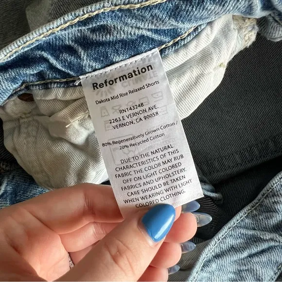 Reformation - Dakota Mid Rise Relaxed Short