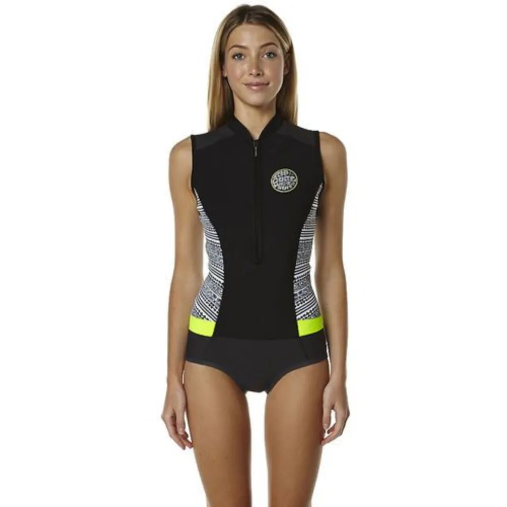 RIP CURL G-BOMB 1MM CAPSLEEVE SPRINGSUIT YELLOW