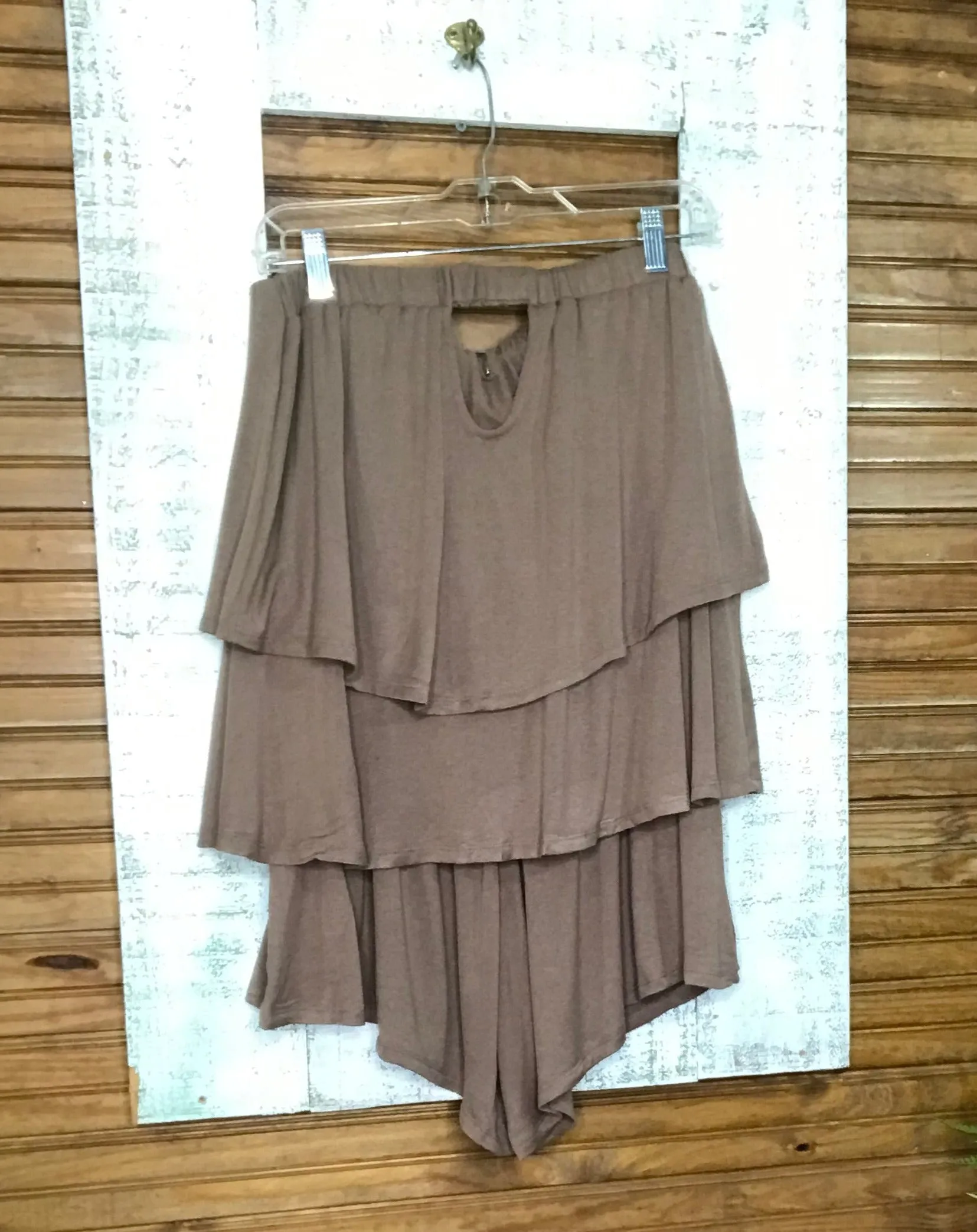 Ruffled Strapless Short Set