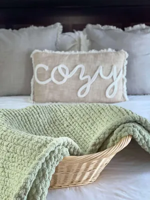 Sage Cozy Throw