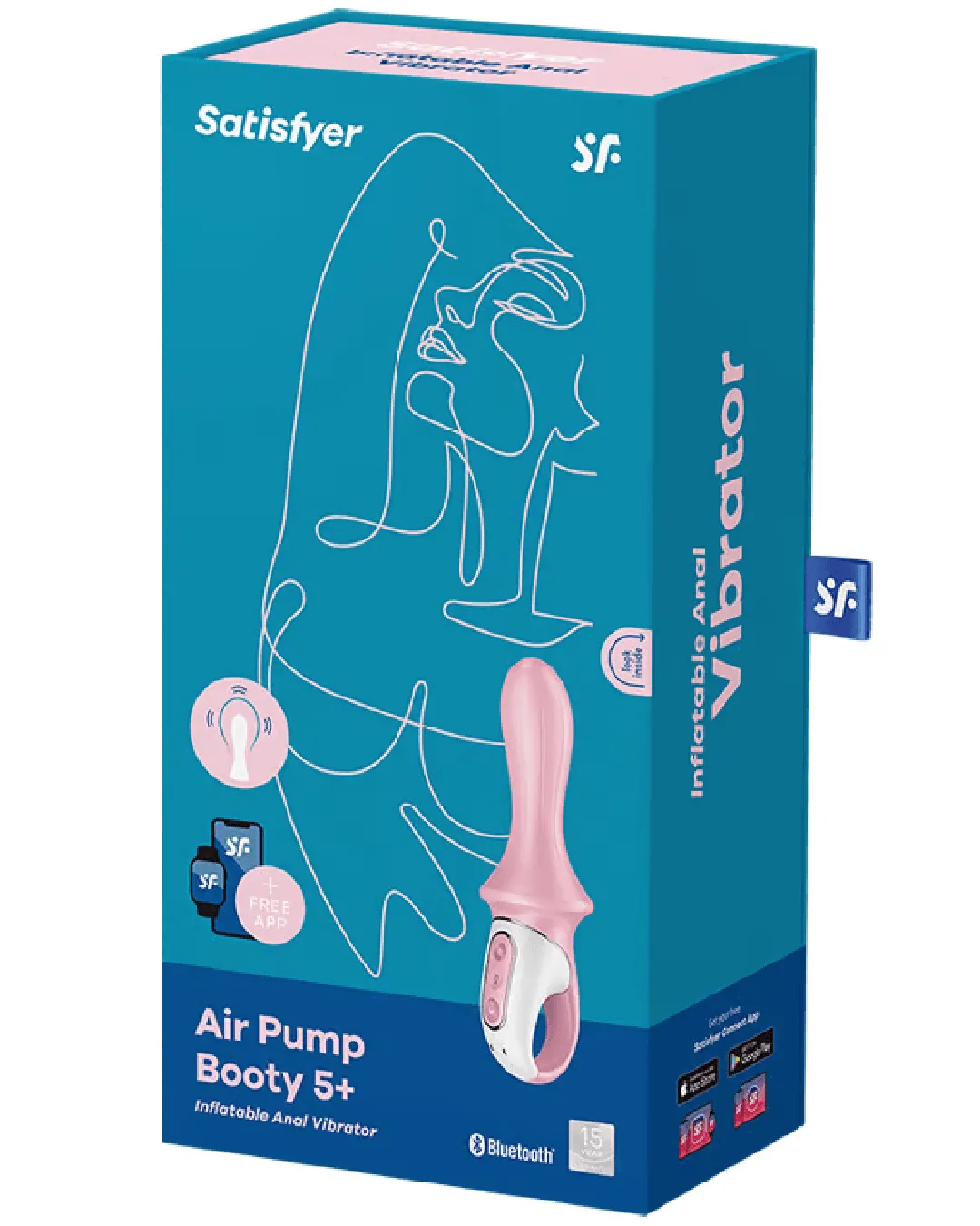 Satisfyer Air Pump Booty Inflatable Textured Vibrator