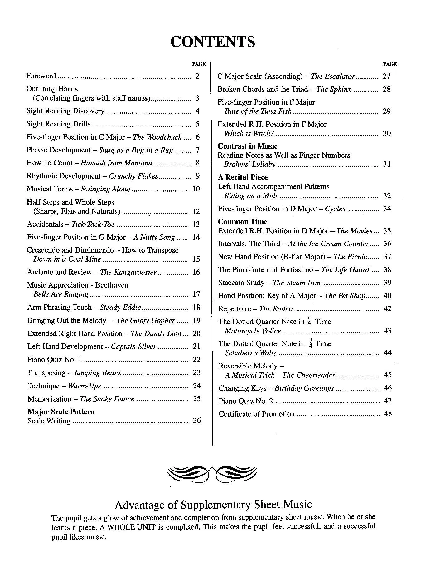 Schaum Piano Course, A - The Red Book
