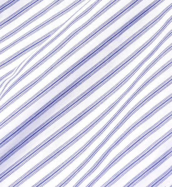 Serif Logo Boxer Shorts - White/Blue Stripe Dot