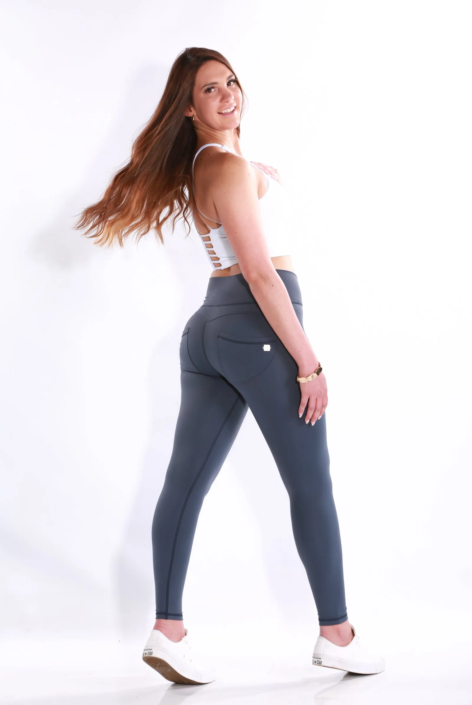 Shapewear Gym Bunny Booty Boosting Leggings - blue