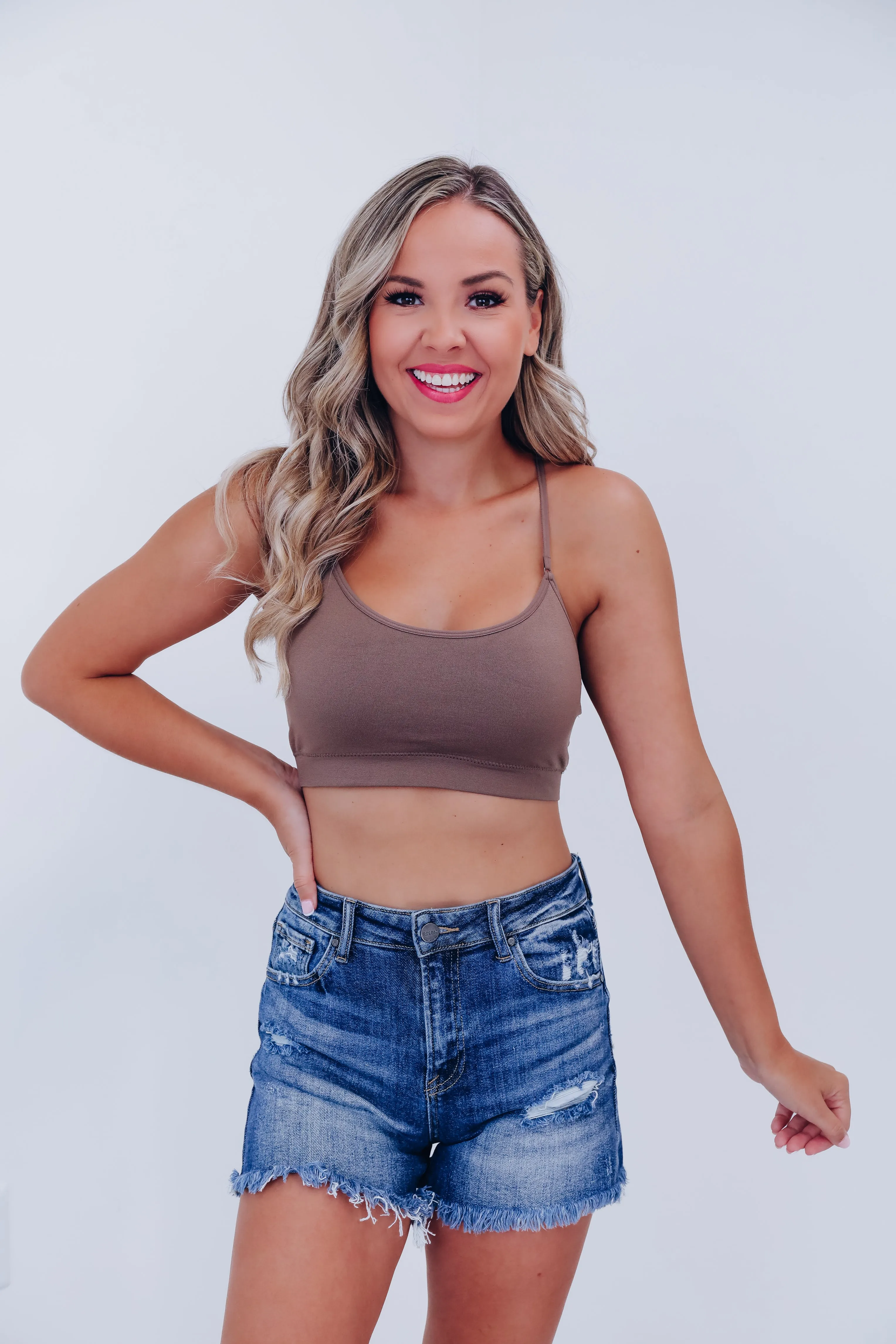 Simplistic Comfy Bralette - Mocha