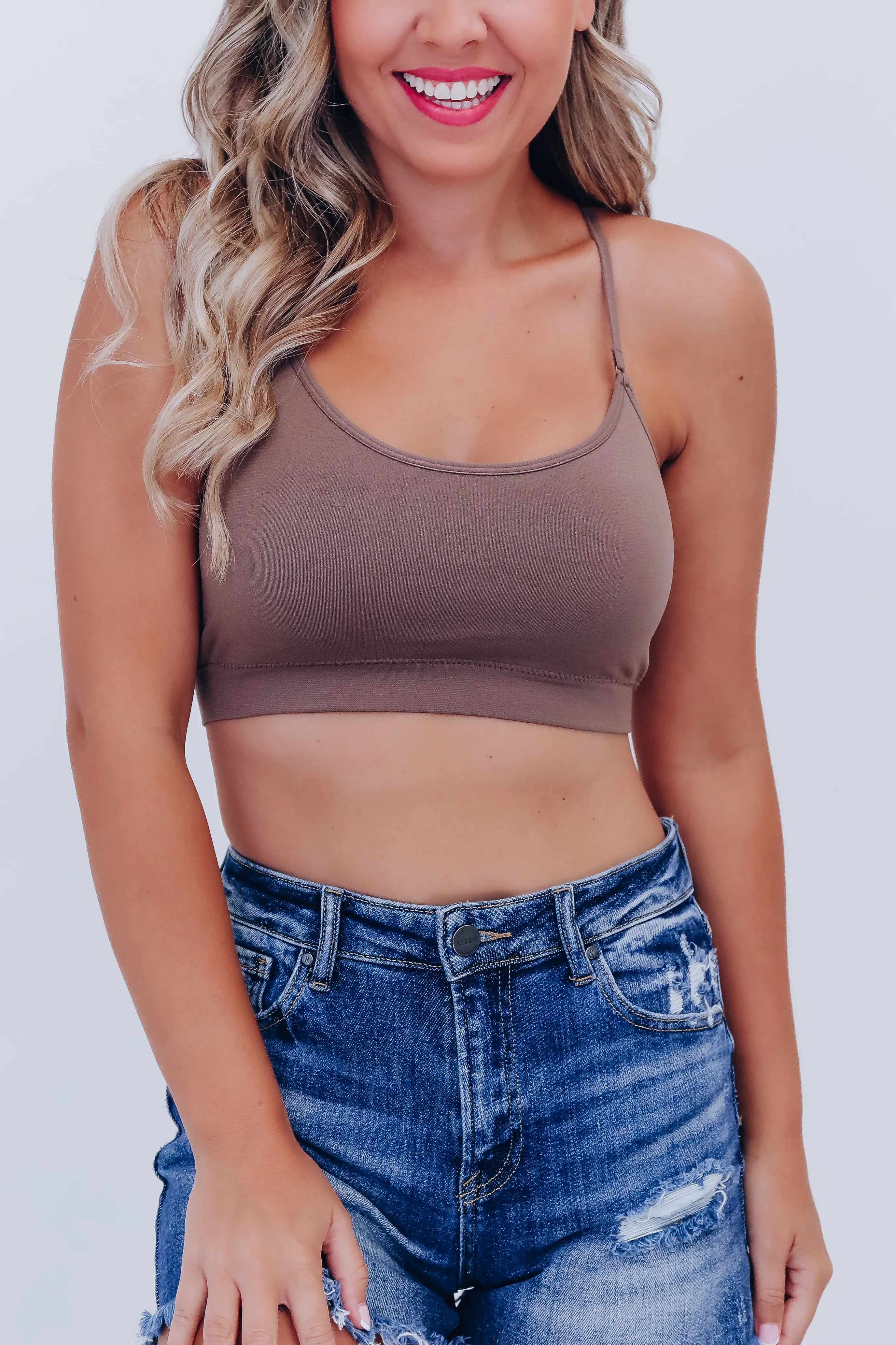 Simplistic Comfy Bralette - Mocha