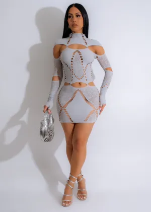 So Complicated Mini Dress Grey