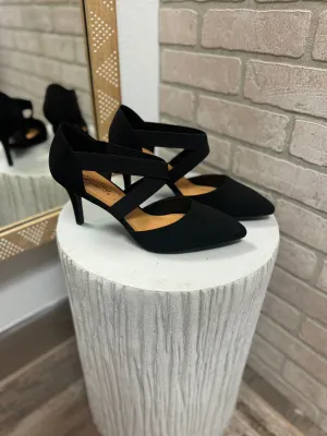 Soda Neal Black Heel Shoe