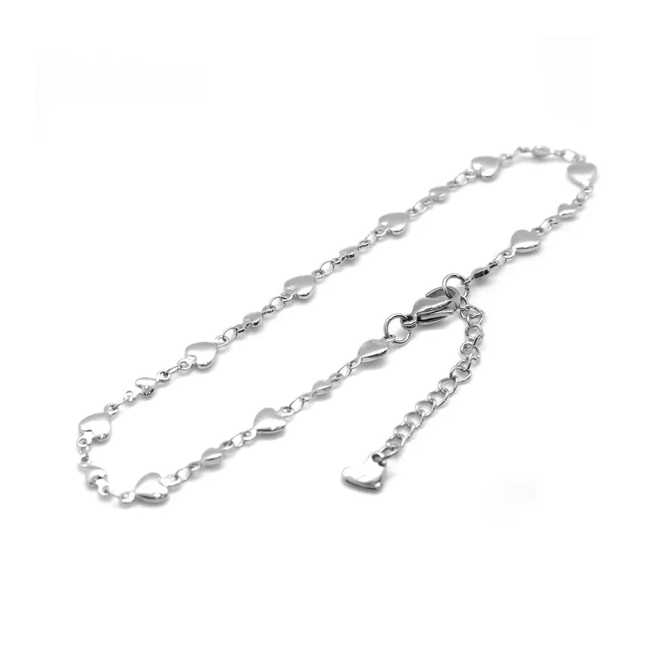 Solid Heart Anklet