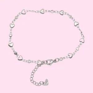 Solid Heart Anklet