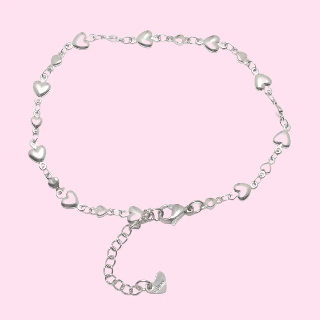 Solid Heart Anklet