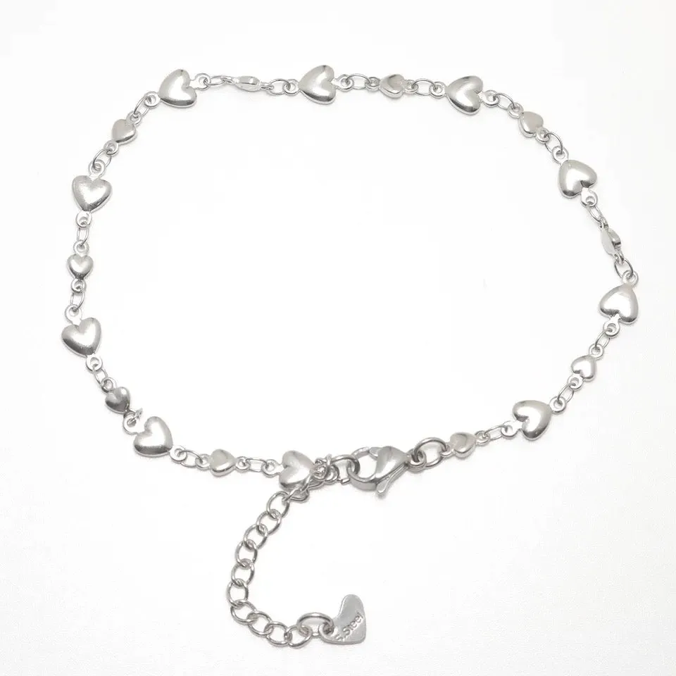 Solid Heart Anklet