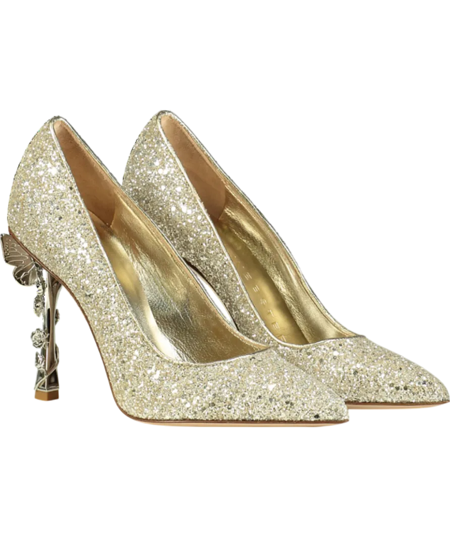 Sophia Webster Metallic Blossom Glitter Pump UK 4 EU 37 👠