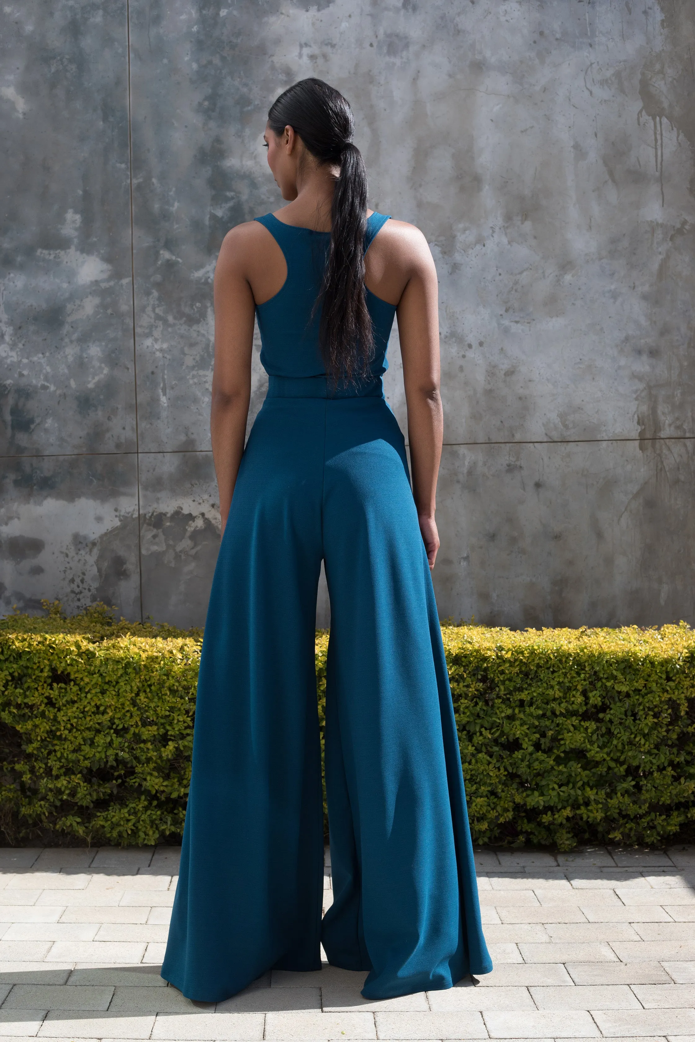 Spring 2022 - Moroccan Blue Stroll Wide Leg Pants