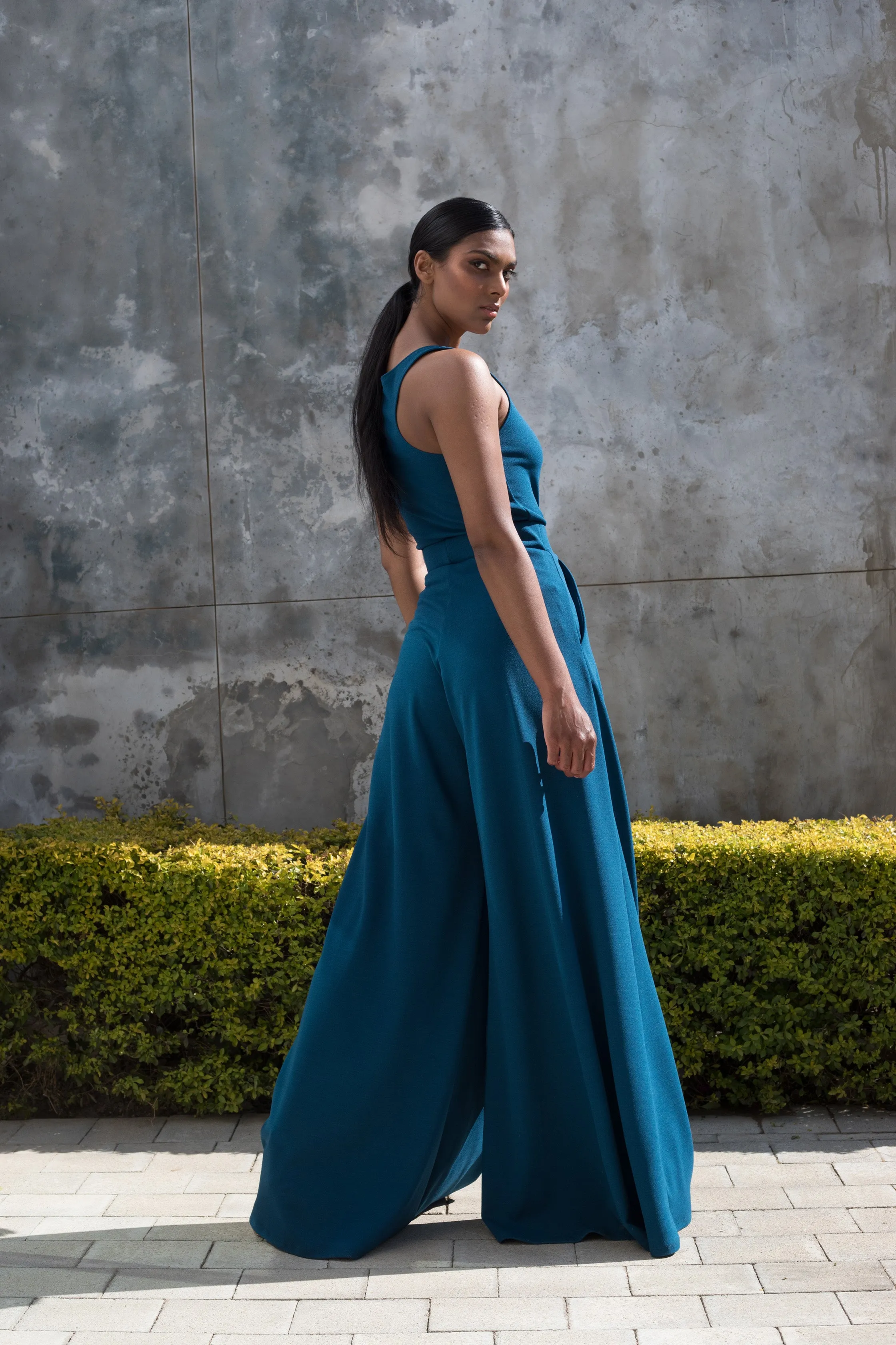 Spring 2022 - Moroccan Blue Stroll Wide Leg Pants
