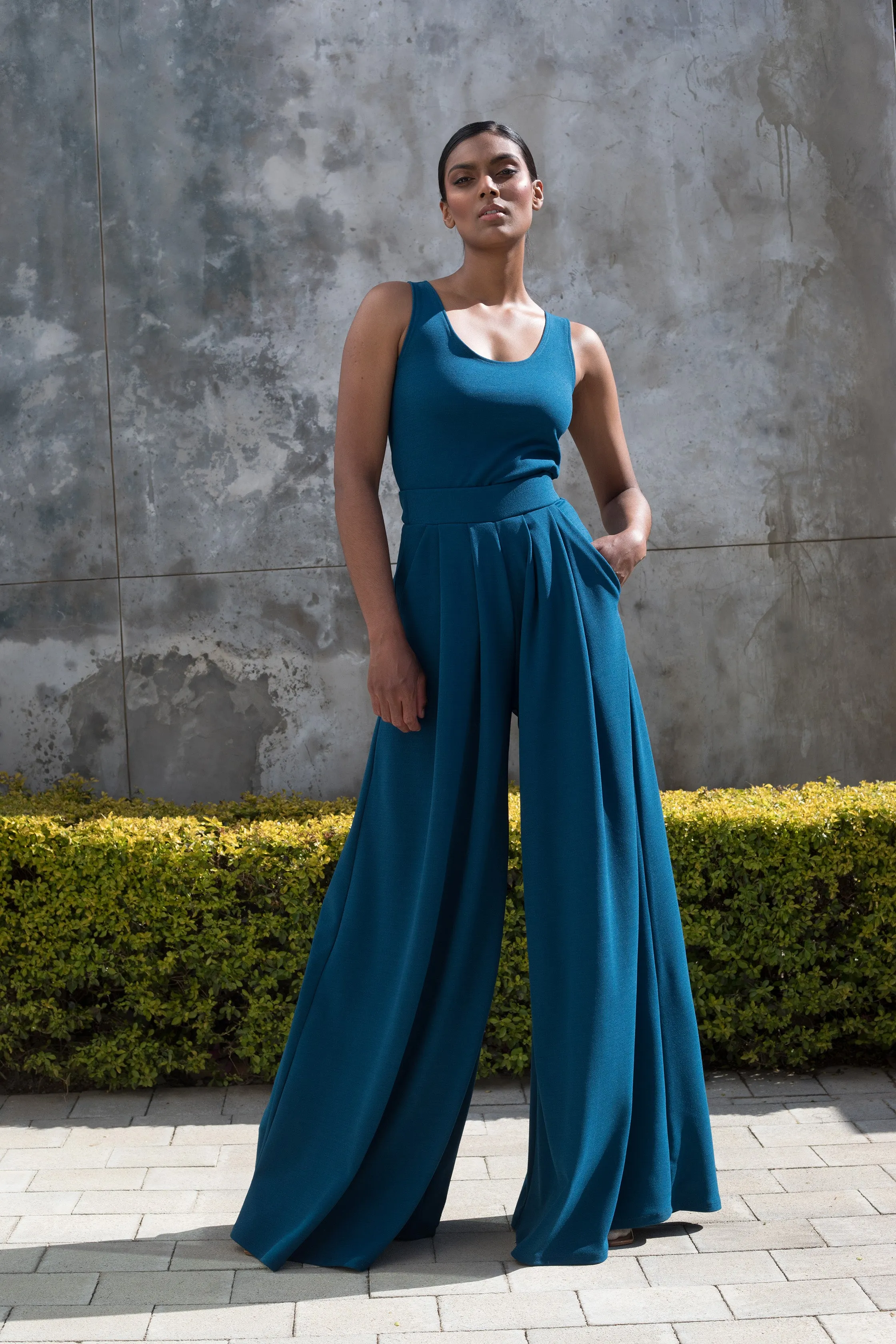 Spring 2022 - Moroccan Blue Stroll Wide Leg Pants