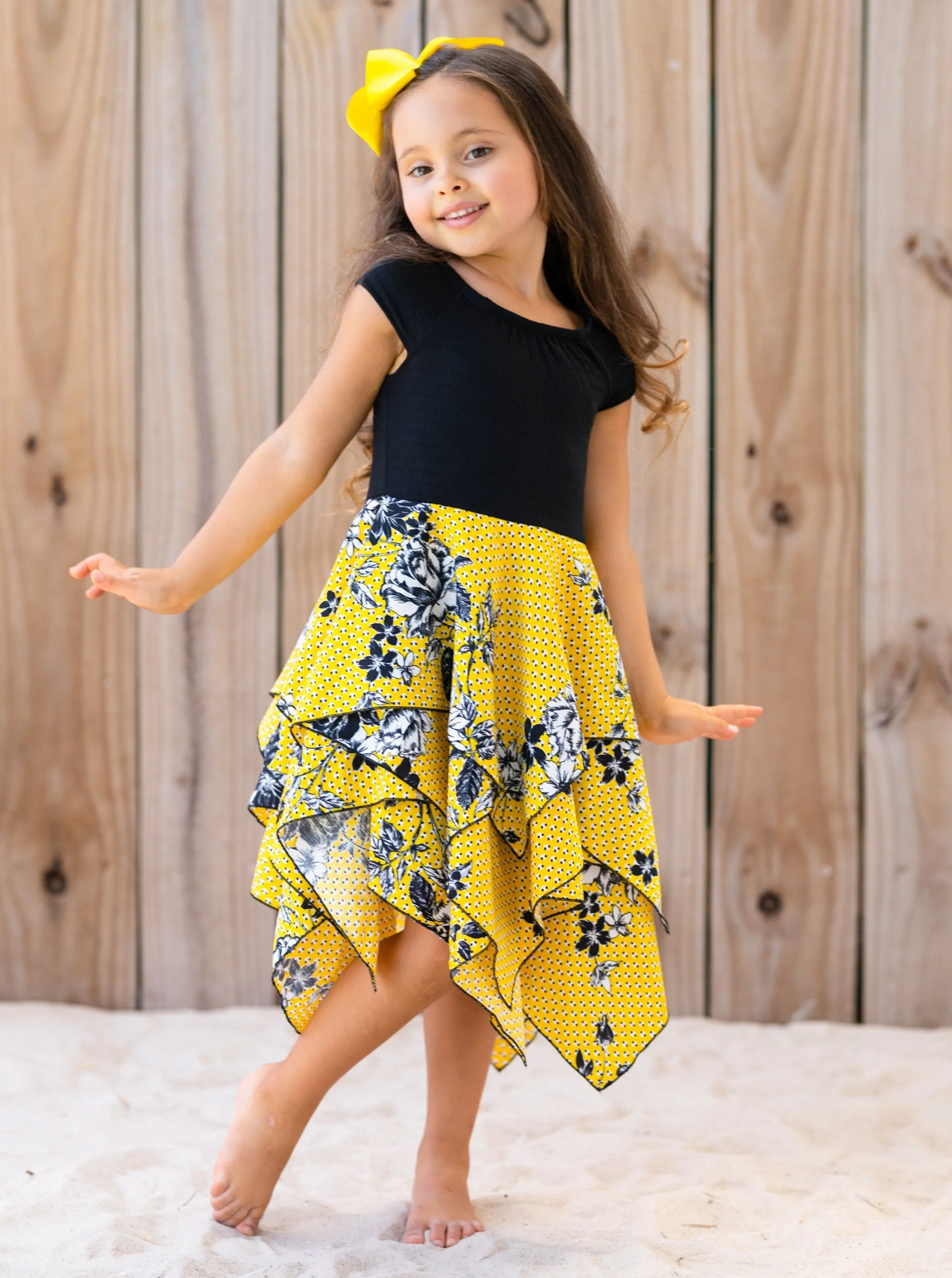 Spring Has Sprung Smocked Handkerchief Dress