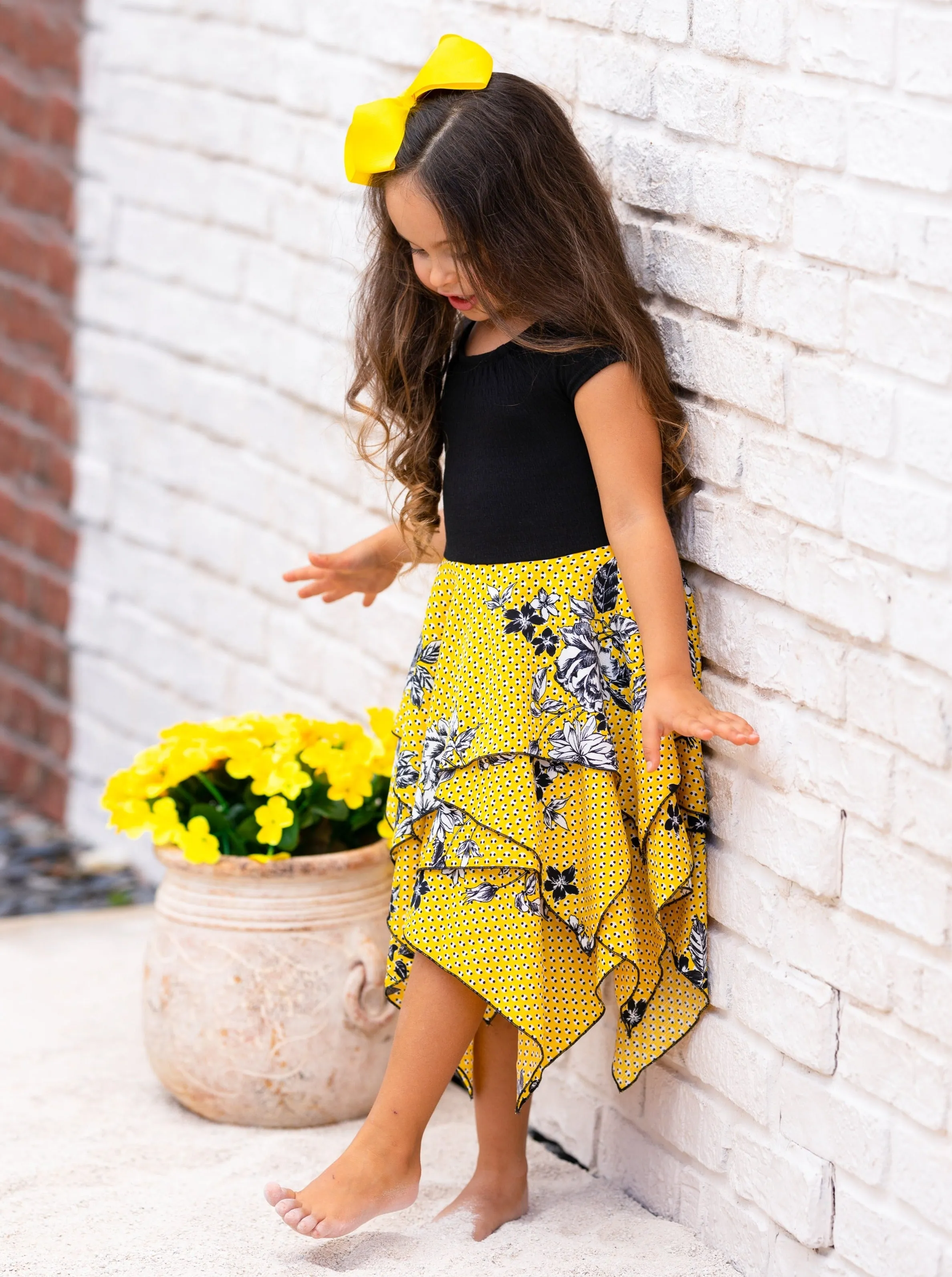 Spring Has Sprung Smocked Handkerchief Dress