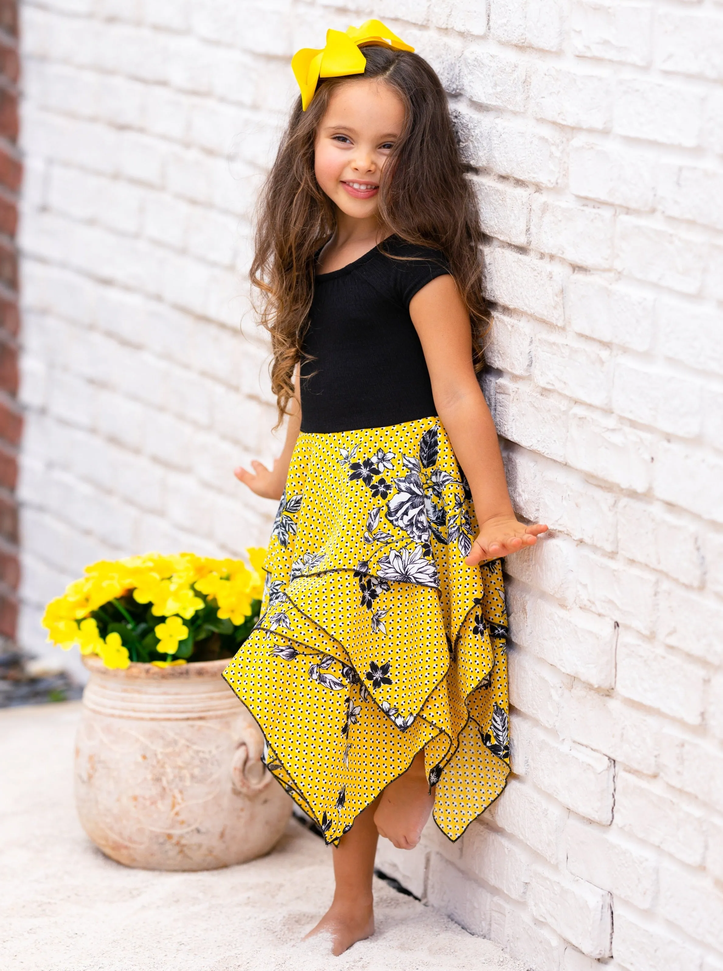 Spring Has Sprung Smocked Handkerchief Dress