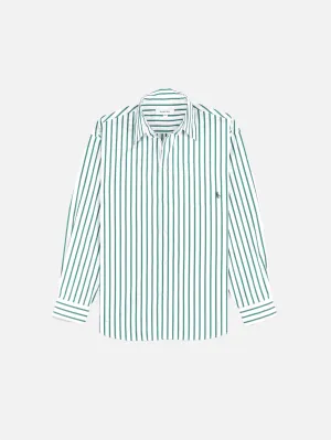 SRC Embroidered Oversized Shirt - Verde/White