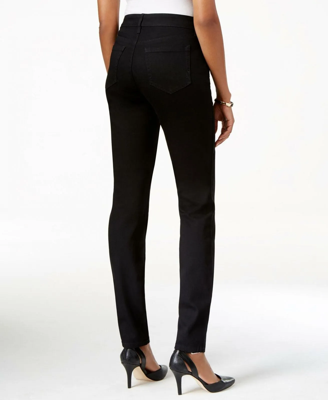 Style & Co. Style & Co Women's Curvy Skinny Leg Jeans Black 16