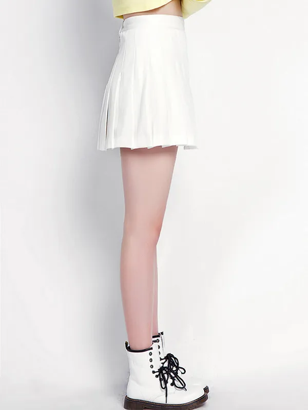 summer chic pleated skirt