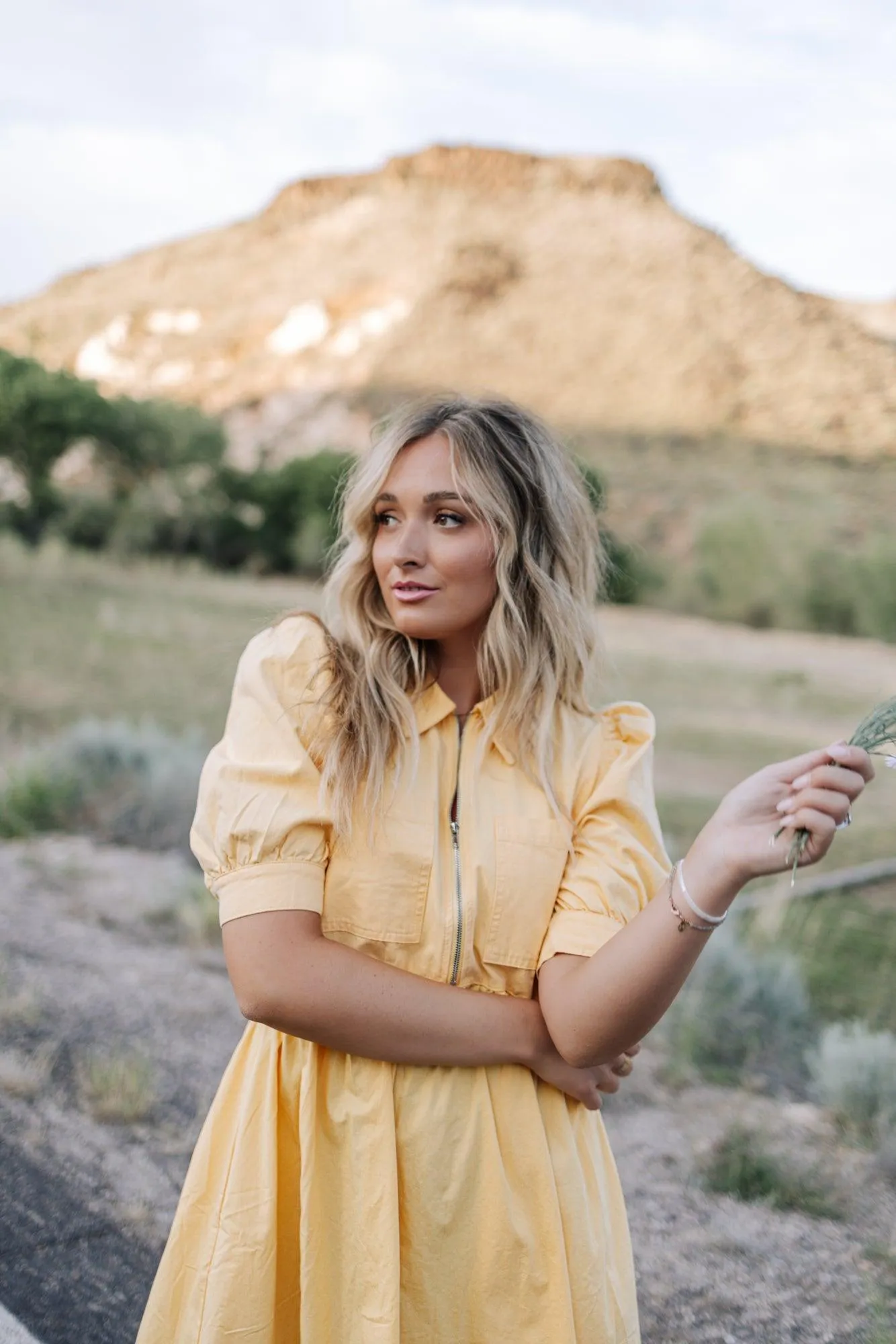 Sunshine Midi Dress in Yellow