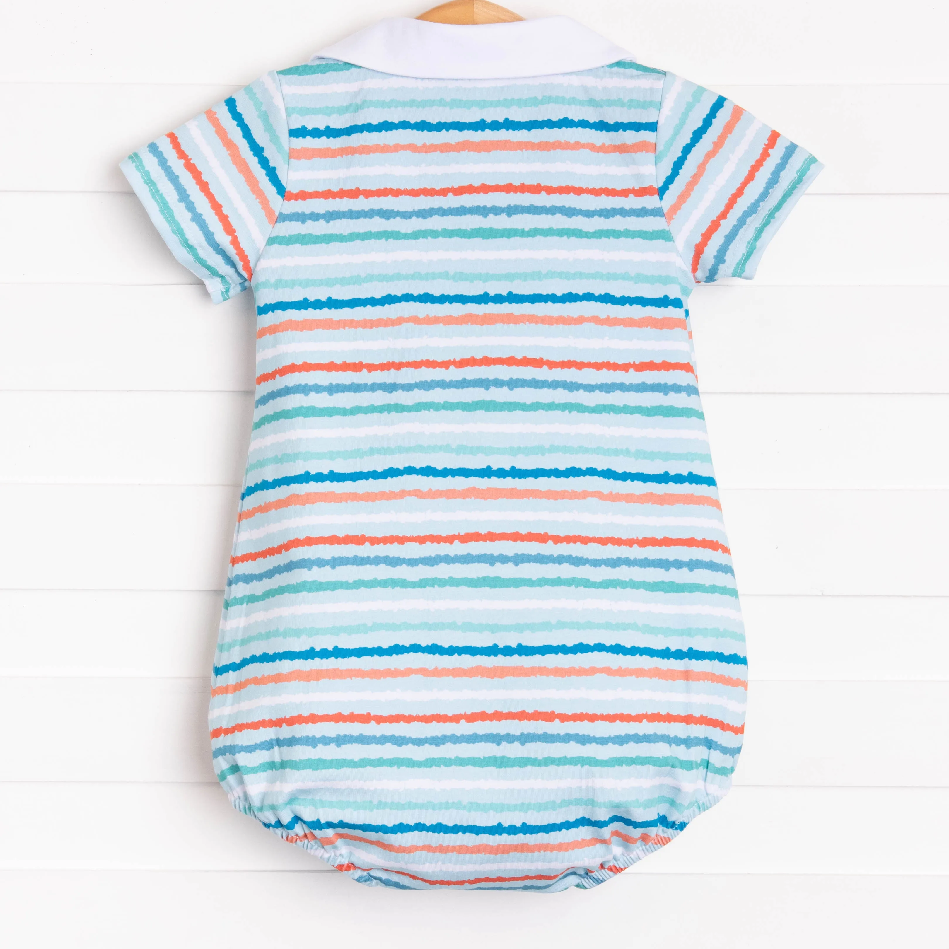 Teal Time Bubble, White Collar