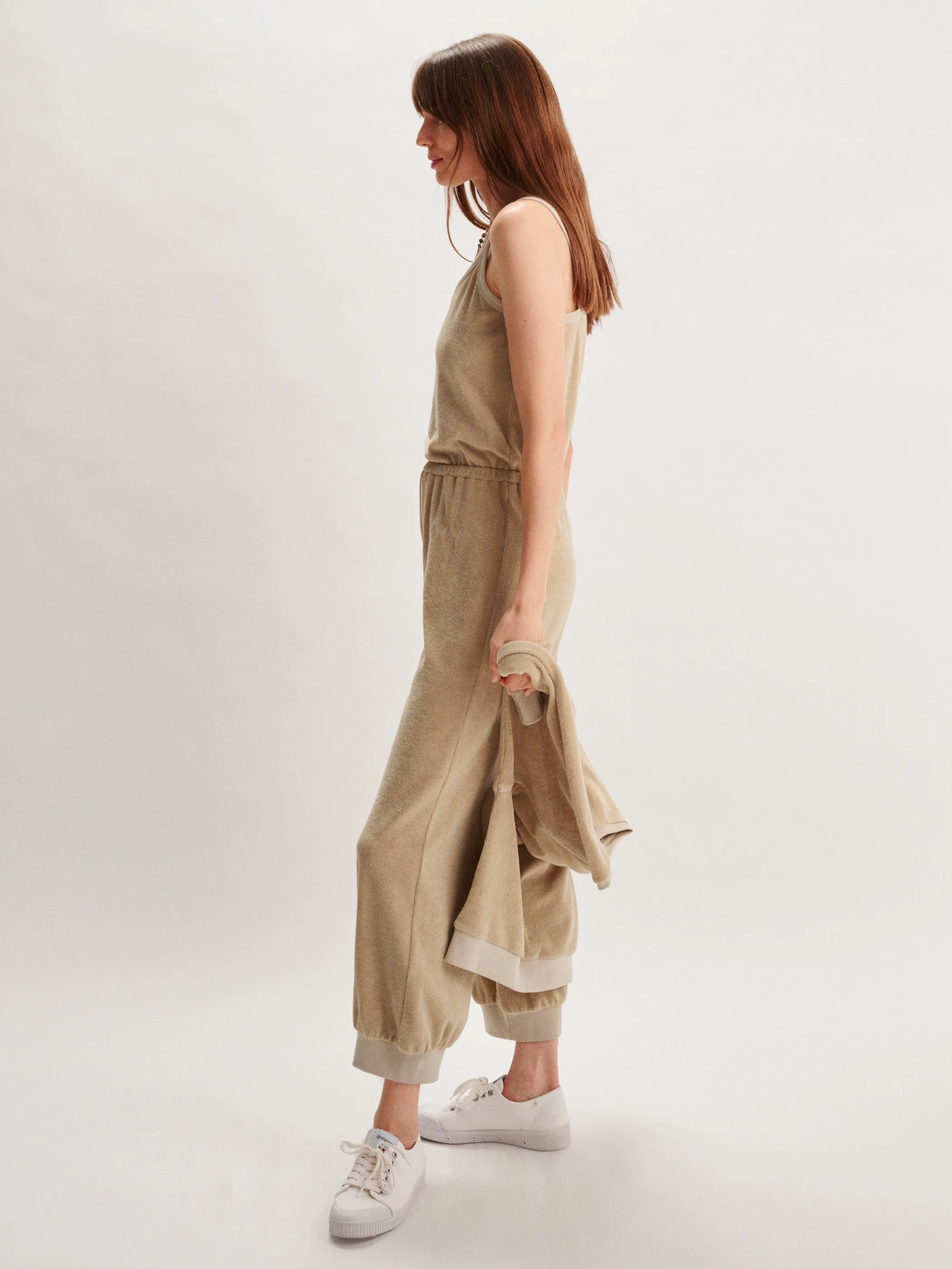 The Giorgi Tank Jumpsuit in Terry