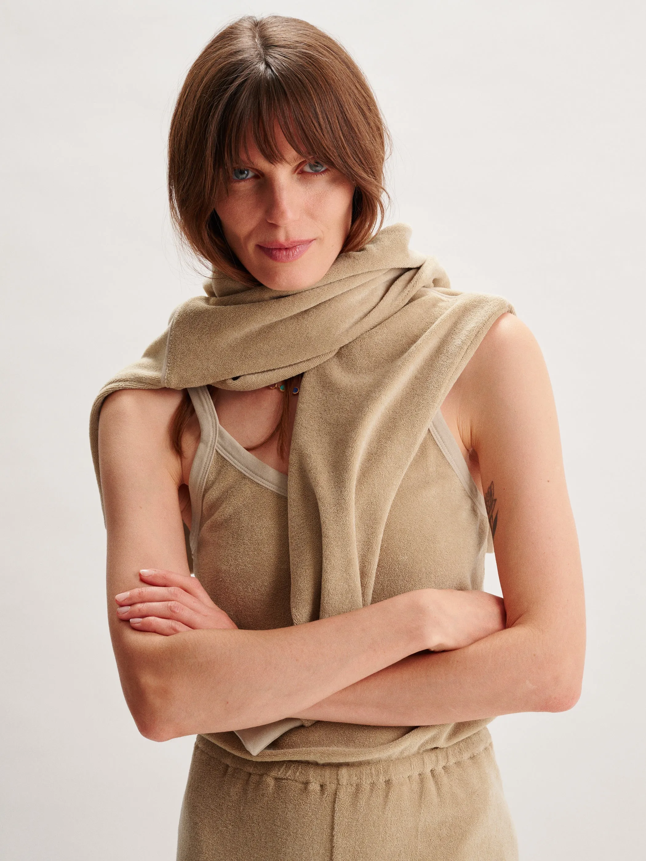 The Giorgi Tank Jumpsuit in Terry