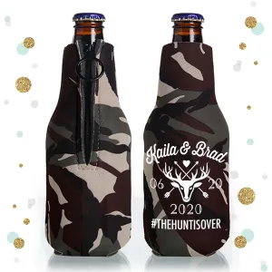 The Hunt is Over - Collapsible Foam Zippered Bottle Cooler #7Z