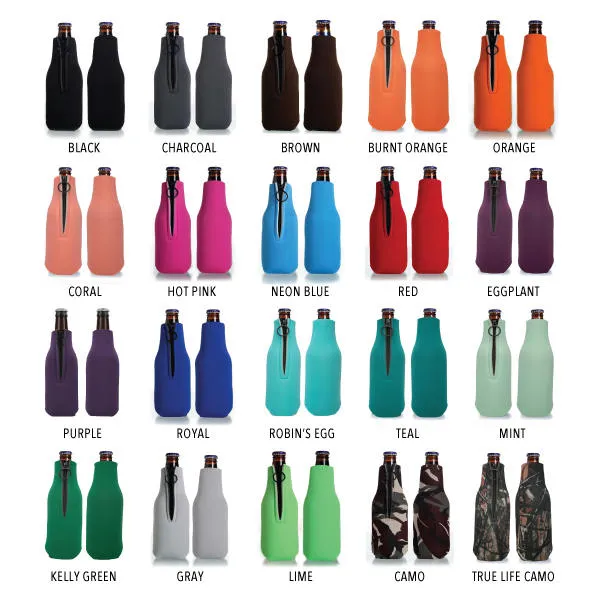 The Hunt is Over - Collapsible Foam Zippered Bottle Cooler #7Z