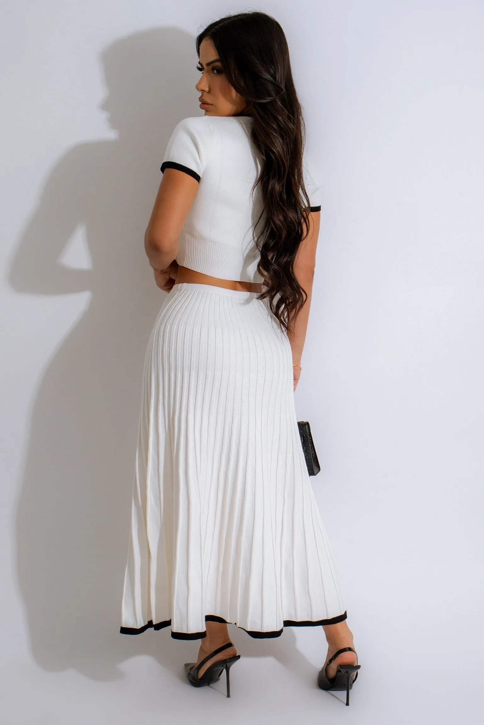 The Most Wanted Skirt Set White