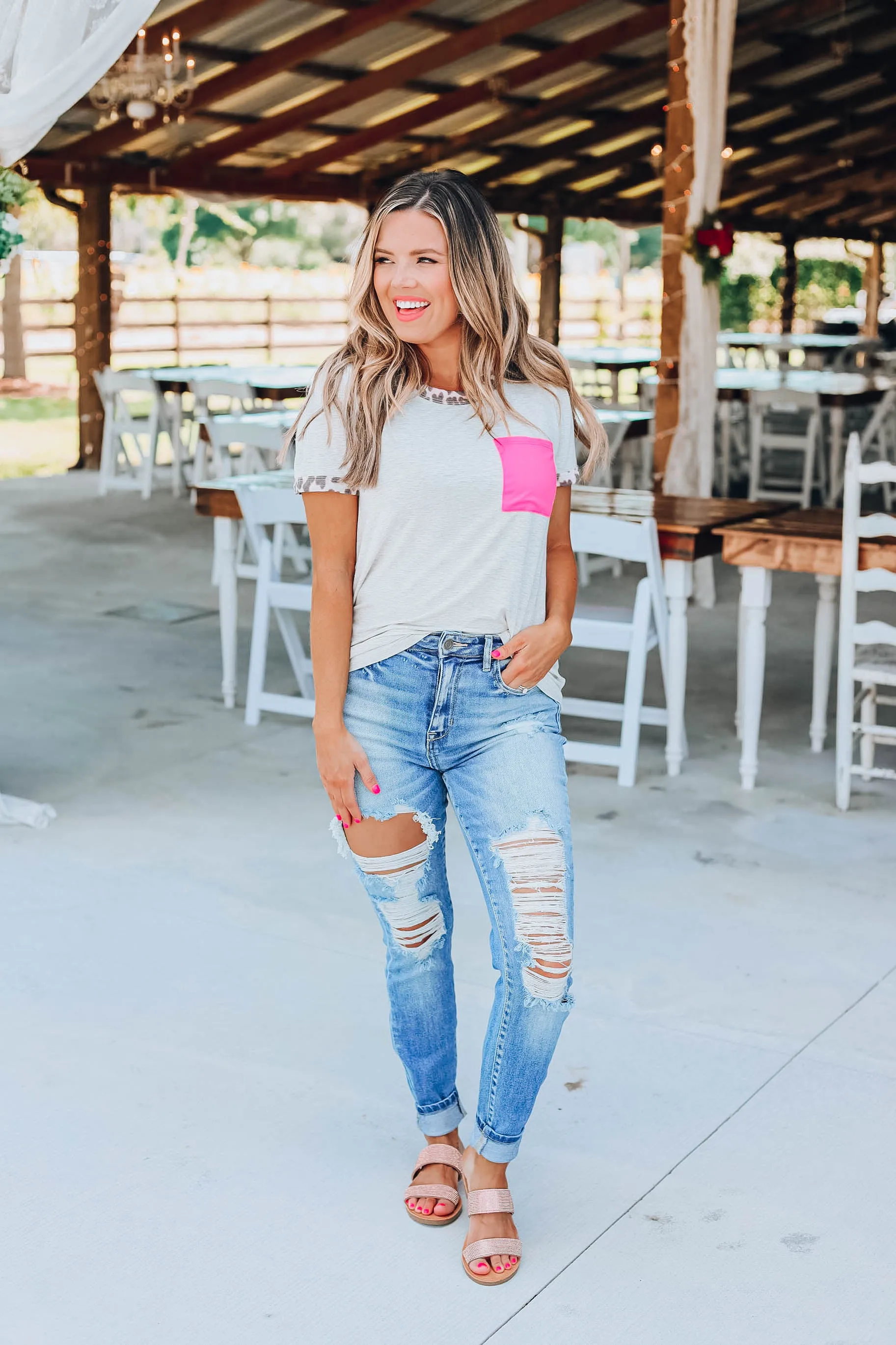 Tickled Pink Leopard Top