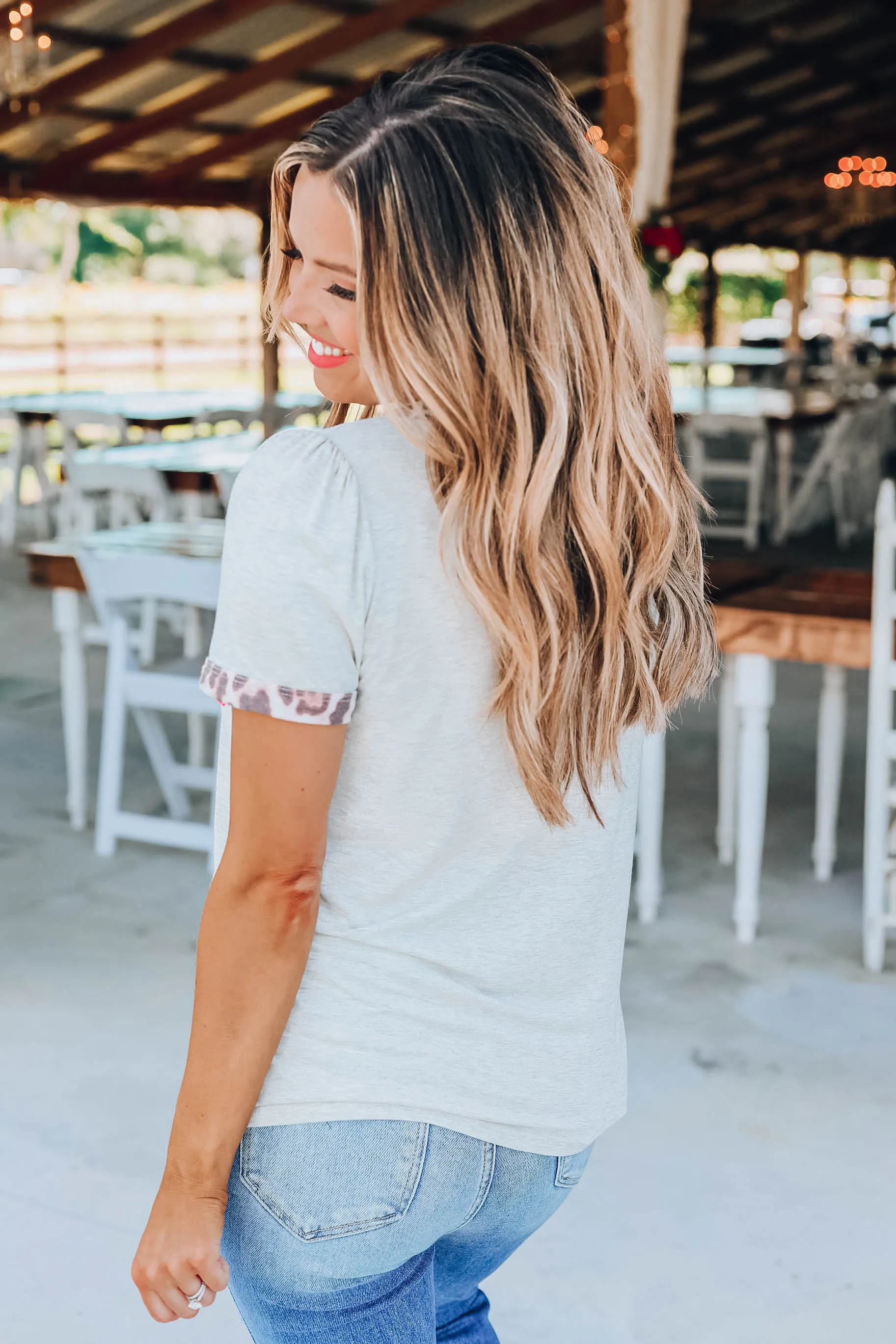 Tickled Pink Leopard Top