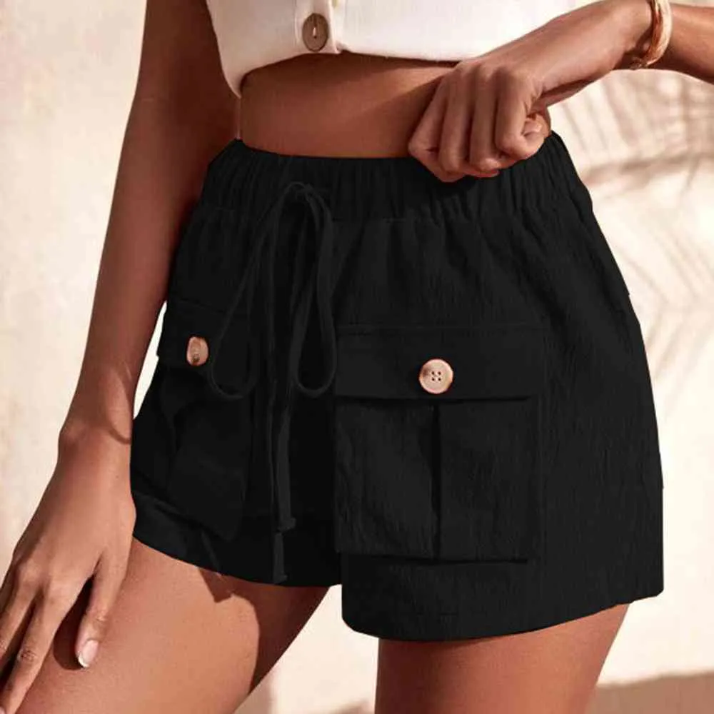 Tie Waist Cargo Shorts (3 Colors)