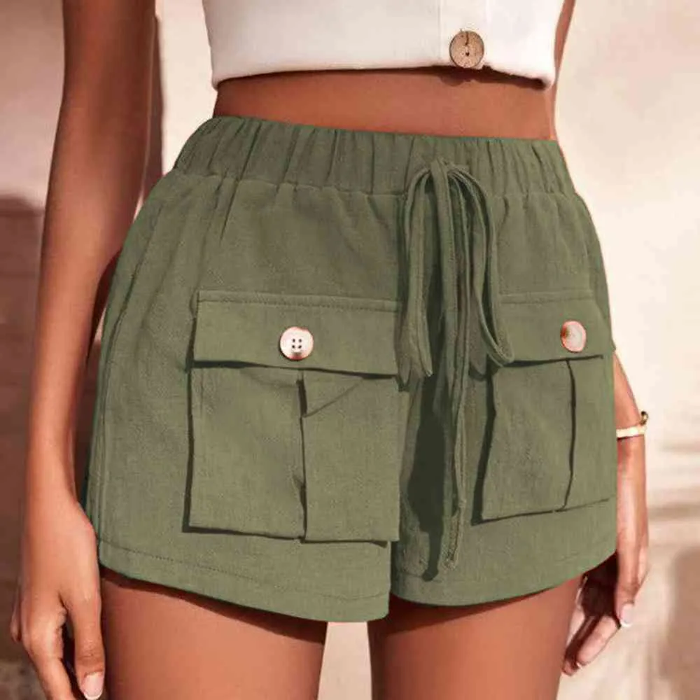 Tie Waist Cargo Shorts (3 Colors)