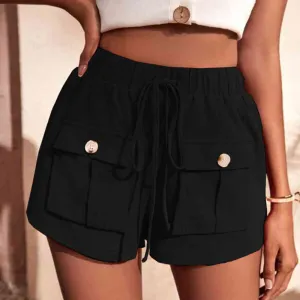 Tie Waist Cargo Shorts (3 Colors)