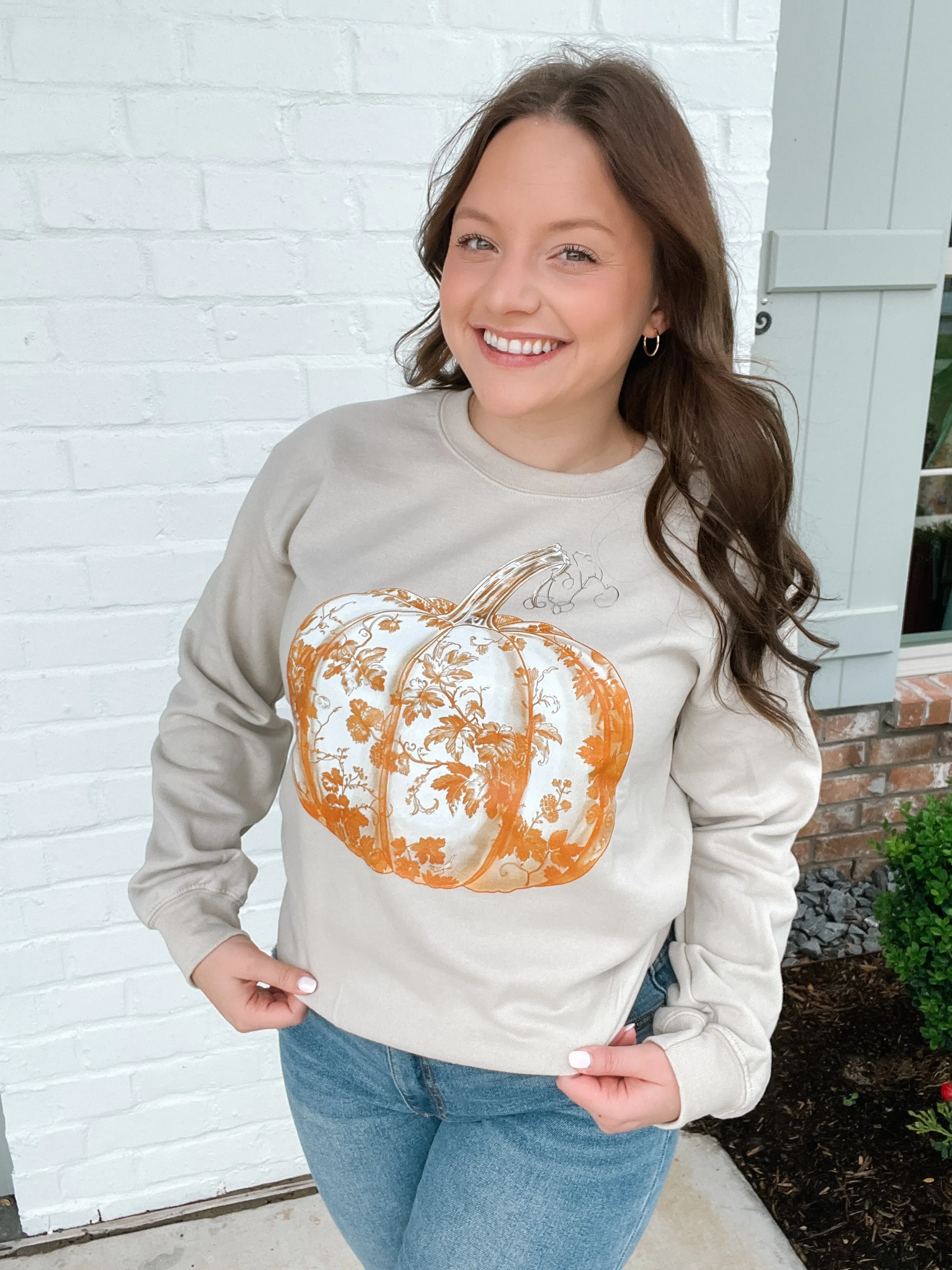 Toile Pumpkin Sweatshirt
