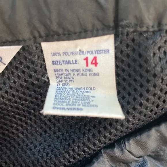 Tommy Hilfiger Skirt Sporty Y2K 90s Vintage Black Tie Waist Pencil 14