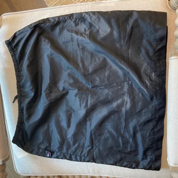 Tommy Hilfiger Skirt Sporty Y2K 90s Vintage Black Tie Waist Pencil 14