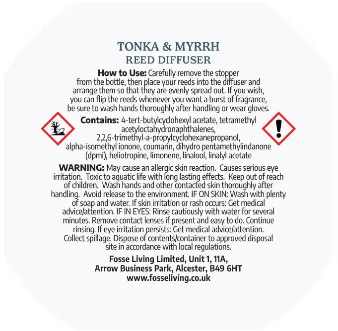 Tonka & Myrrh Reed Diffuser