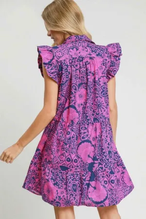 Umgee Floral Flirt Babydoll Dress