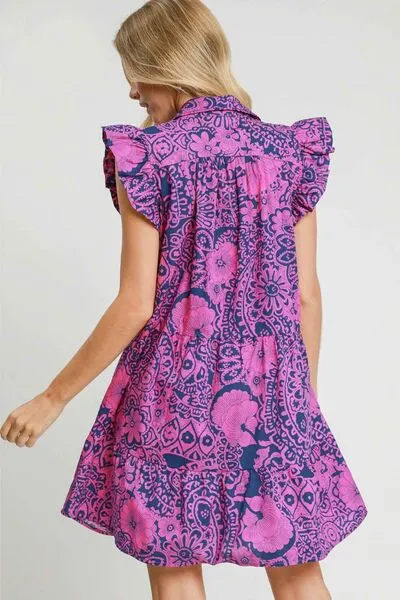Umgee Floral Flirt Babydoll Dress