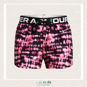 Under Armour: Youth Girls' Play Up Printed Shorts - Pink/Black