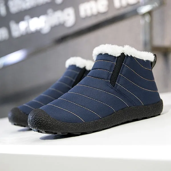 Unisex Winter Snow Boots Cotton Inside Antiskid Bottom Keep Warm Waterproof Ski Flats